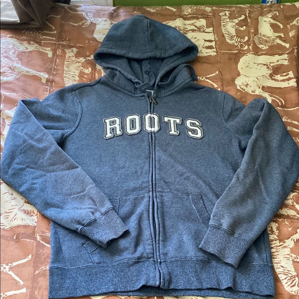 Roots Charcoal Full-Zip Hoodie
